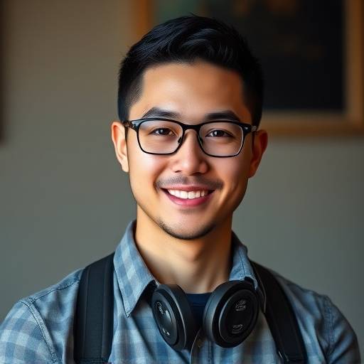 A professional headshot of Jackson Lee, an audio technician at Sonic Vista Studios.